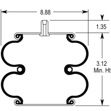 Air Spring Assembly - Hendrickson Intrax Axle / Trailer